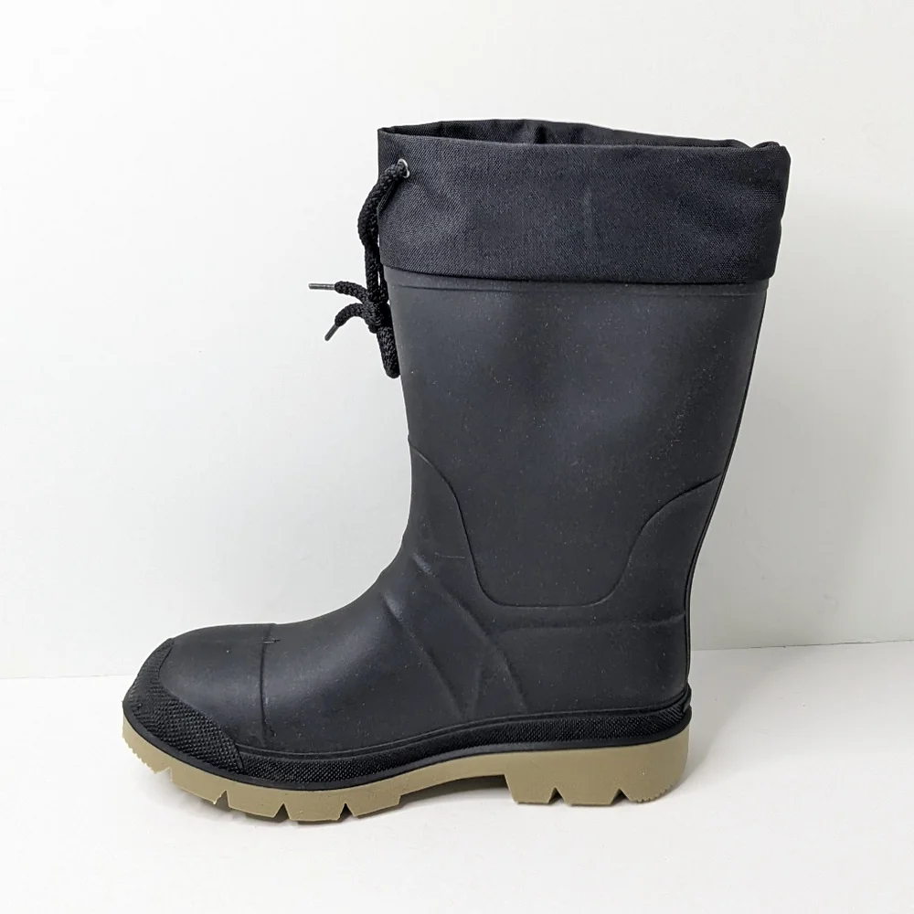 Kamik Workday 2 BX Steel Toe Rain Boots, Black, Men's 8 M